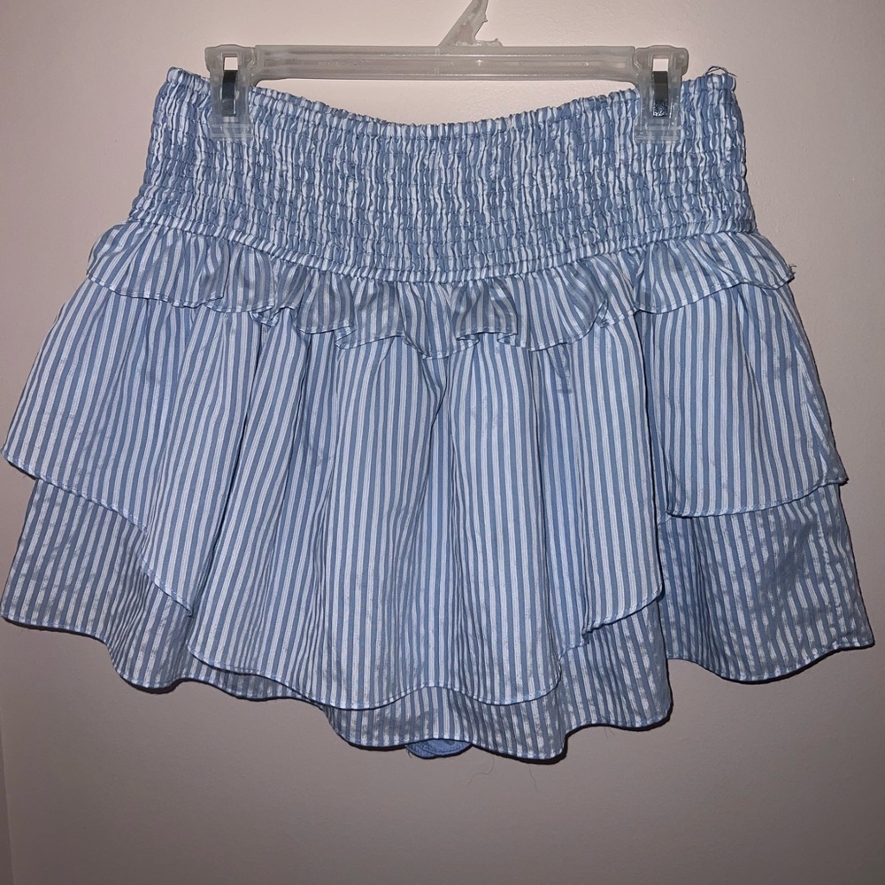 Seersucker Ruffle Skort